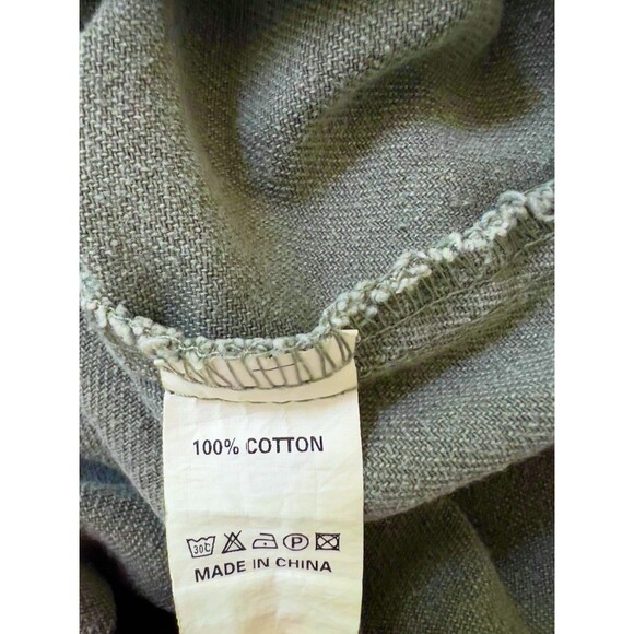 Blakeley Oversized Distressed Shacket Shirt jacket Olive Green L/XL - Picture 7 of 16